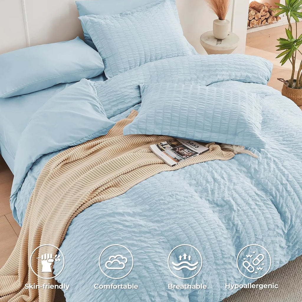 Cozy Home Microfiber Duvet Cover With Zipper Closure And Corner Ties Pillowcases Included