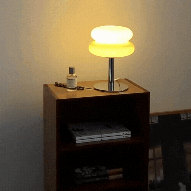 Kirrea Cupcake Sopp Glass Bordlampe for Hjemmedekor