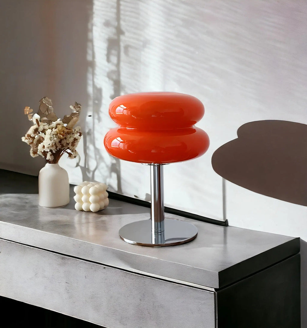 Kirrea Cupcake Sopp Glass Bordlampe for Hjemmedekor