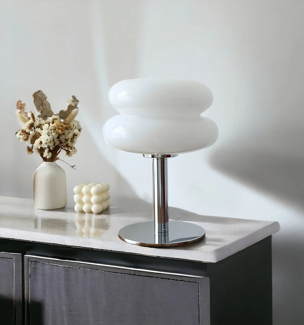 Kirrea Cupcake Sopp Glass Bordlampe for Hjemmedekor
