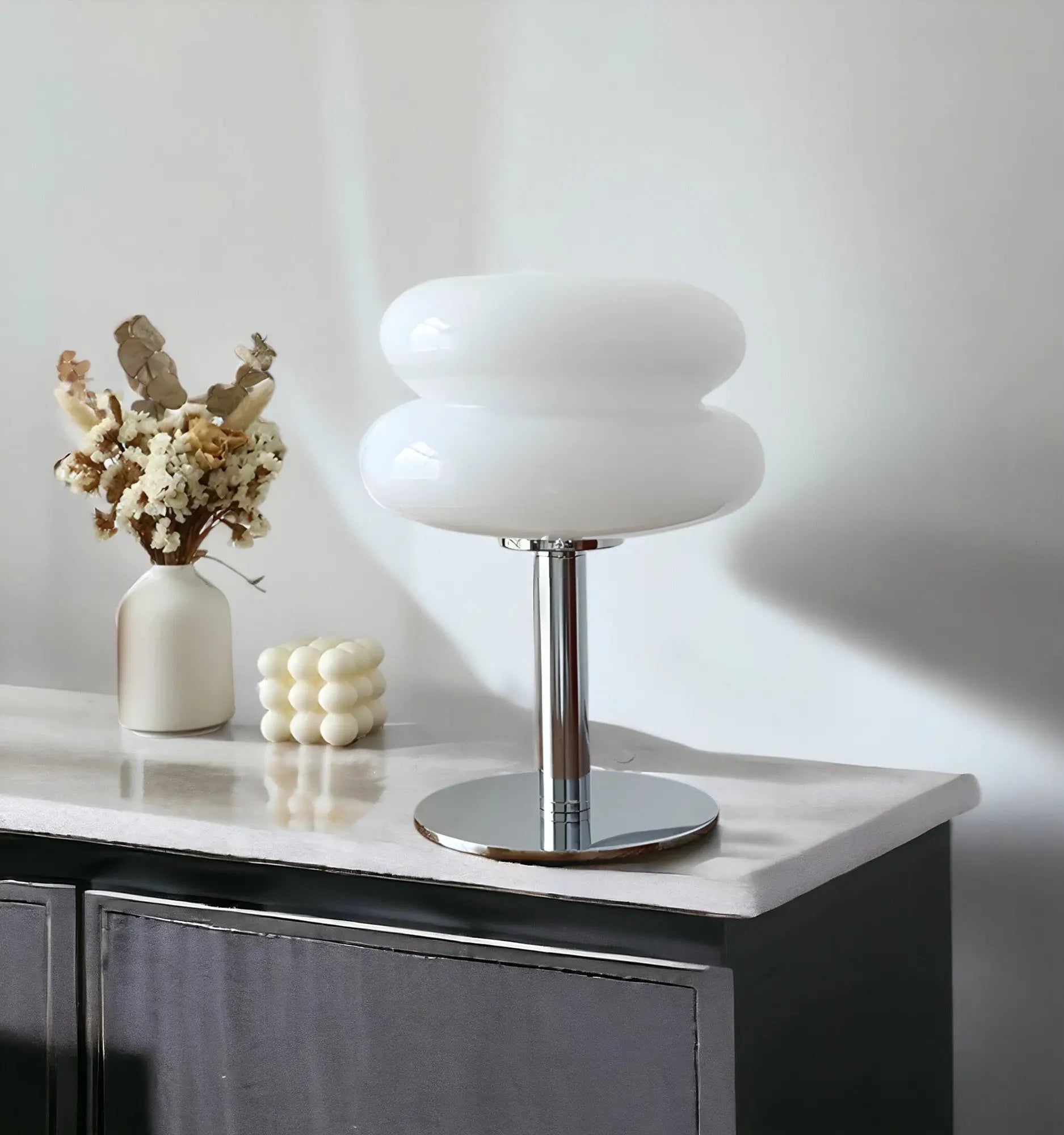 Kirrea Cupcake Sopp Glass Bordlampe for Hjemmedekor
