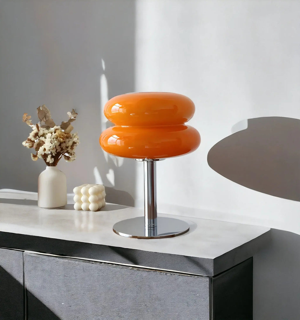 Kirrea Cupcake Sopp Glass Bordlampe for Hjemmedekor