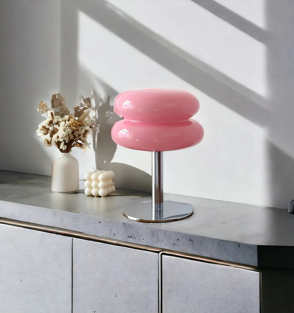 Kirrea Cupcake Sopp Glass Bordlampe for Hjemmedekor
