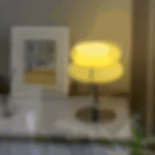 Kirrea Cupcake Sopp Glass Bordlampe for Hjemmedekor