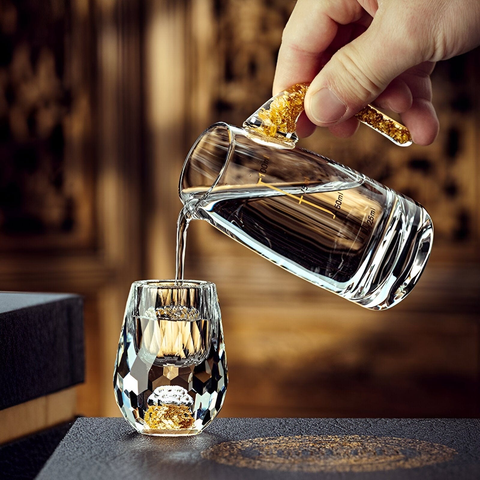 Luksus krystalglas vodka bund