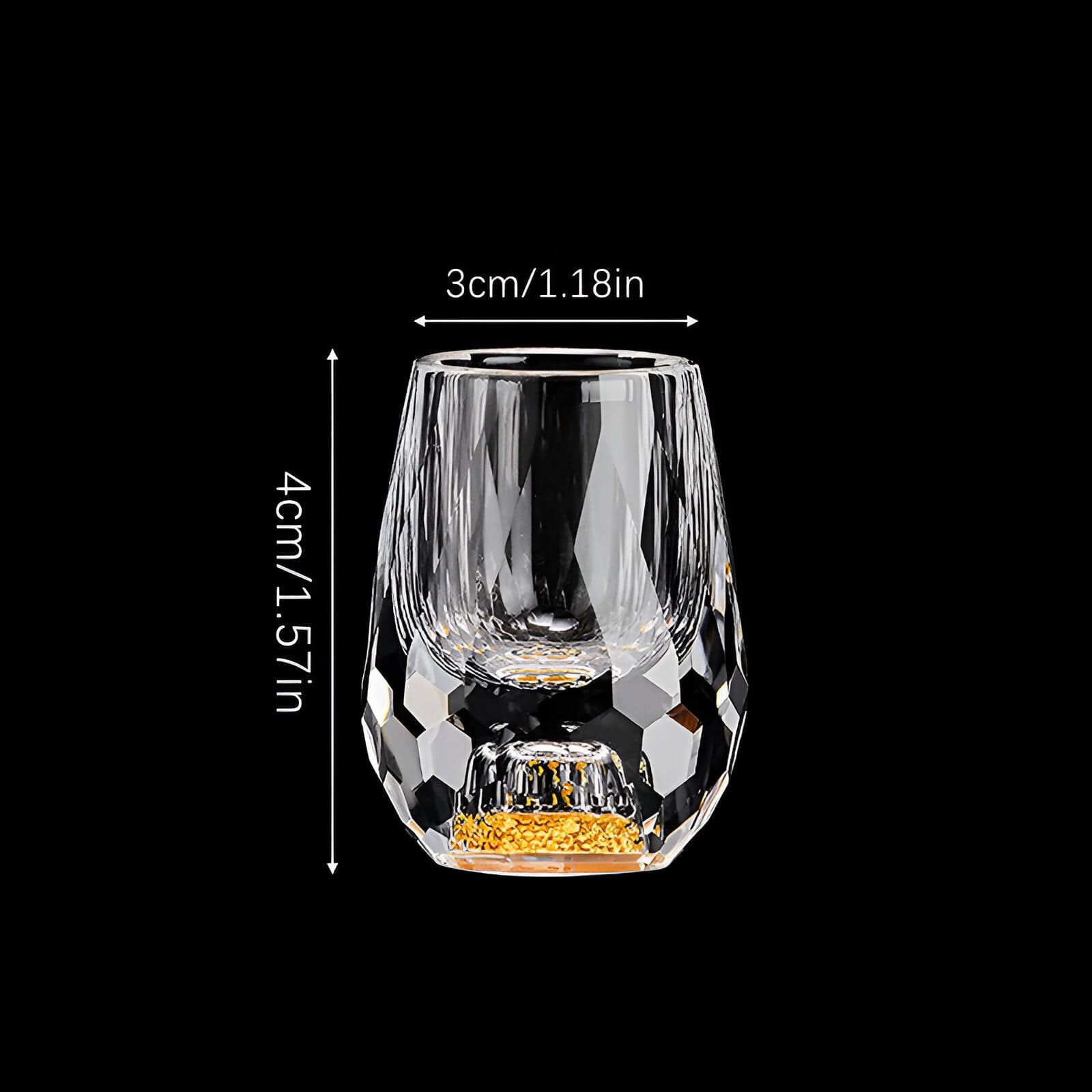Luksus krystalglas vodka bund
