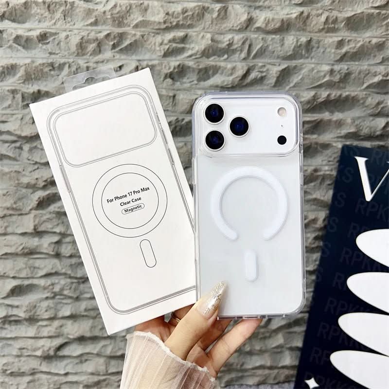 AeroShield Transparent MagSafe Case for iPhone 11 to 17 Clear Back Seamless MagSafe