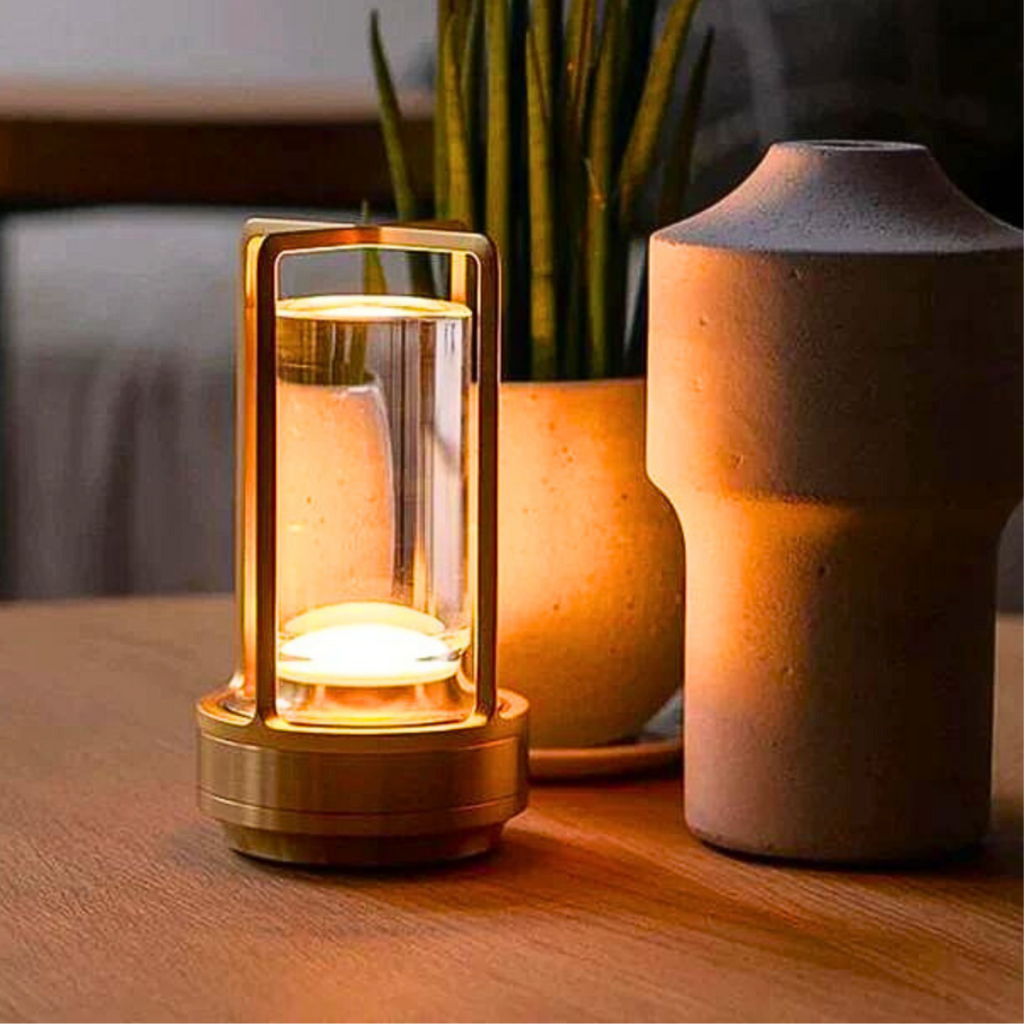 Krystalllyktlampe | Berøringsdimming med varm LED-glød