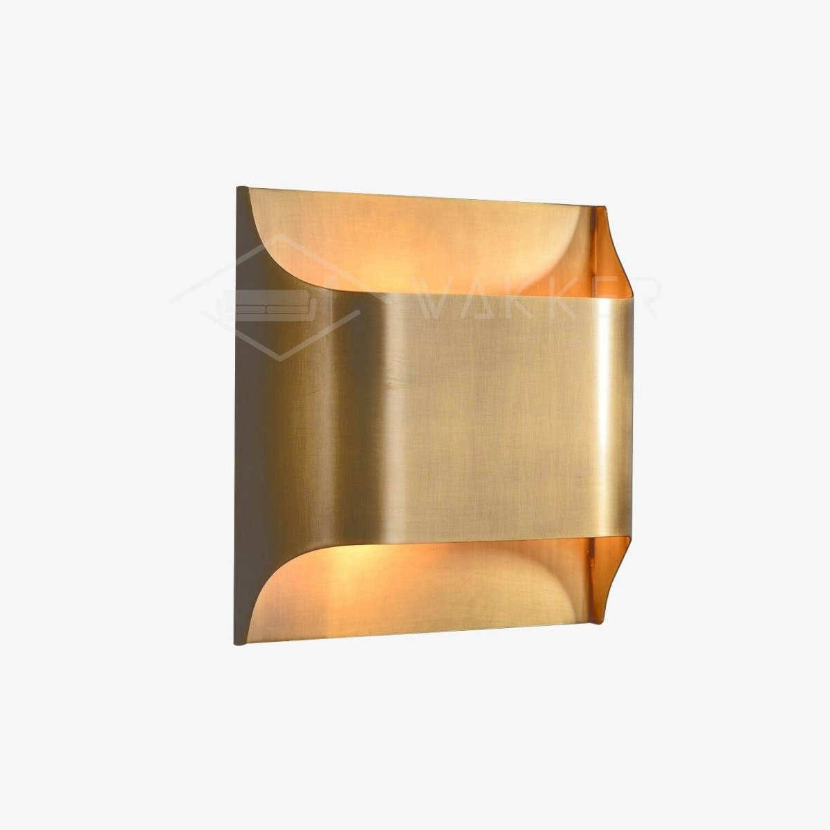 Messing-Wandleuchte mit sanftem LED-Bogen für Flure und Wohnzimmer
