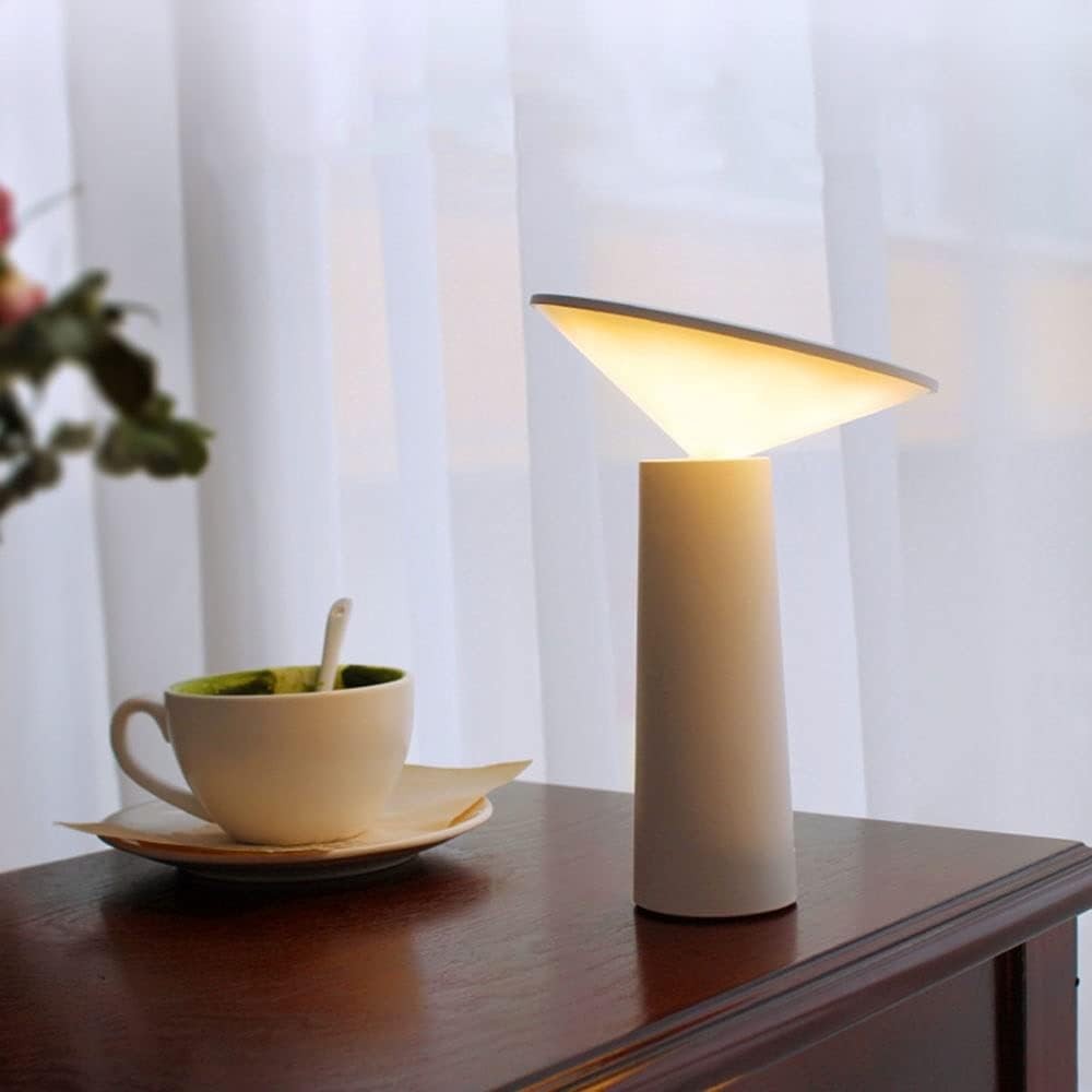 NovaGlow Bordlampe med roterbar skjerm og justerbar lysstyrke for hjemmekontor