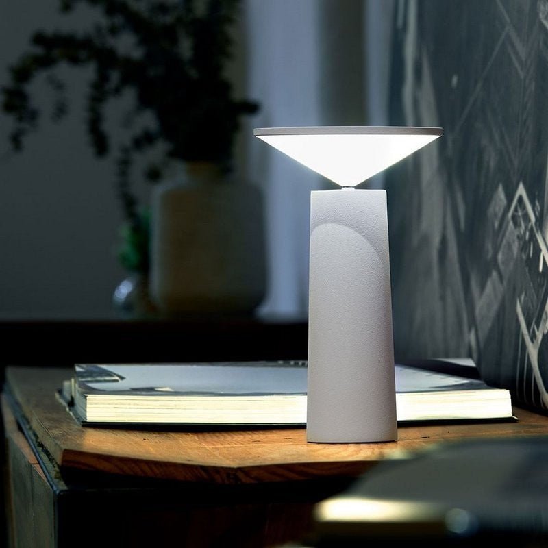 NovaGlow Bordlampe med roterbar skjerm og justerbar lysstyrke for hjemmekontor