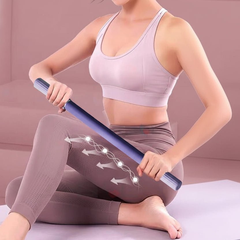 FlowRoll Yoga Stick Massage Roller Premium Dybt Muskelafslapning til Atleter