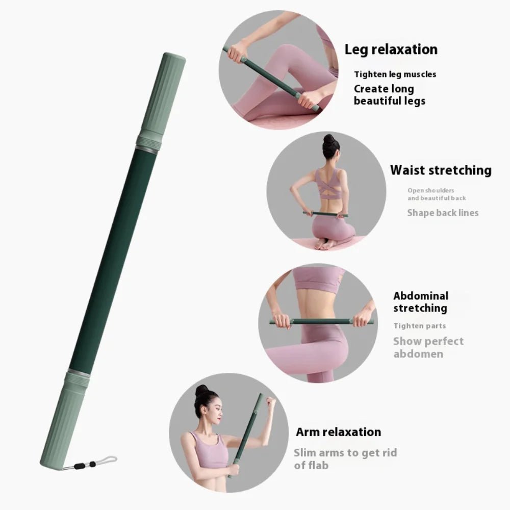 FlowRoll Yoga Stick Massage Roller Premium Dybt Muskelafslapning til Atleter