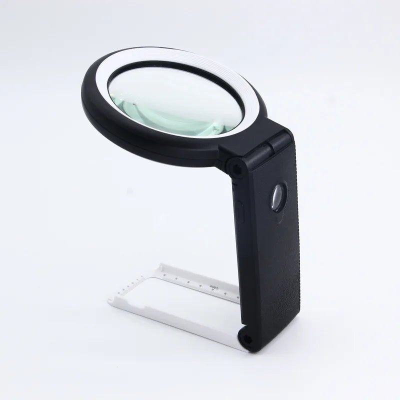LumaView Dual Magnifier 10x and 30x With 18 LEDs and Stand For Hobbyists