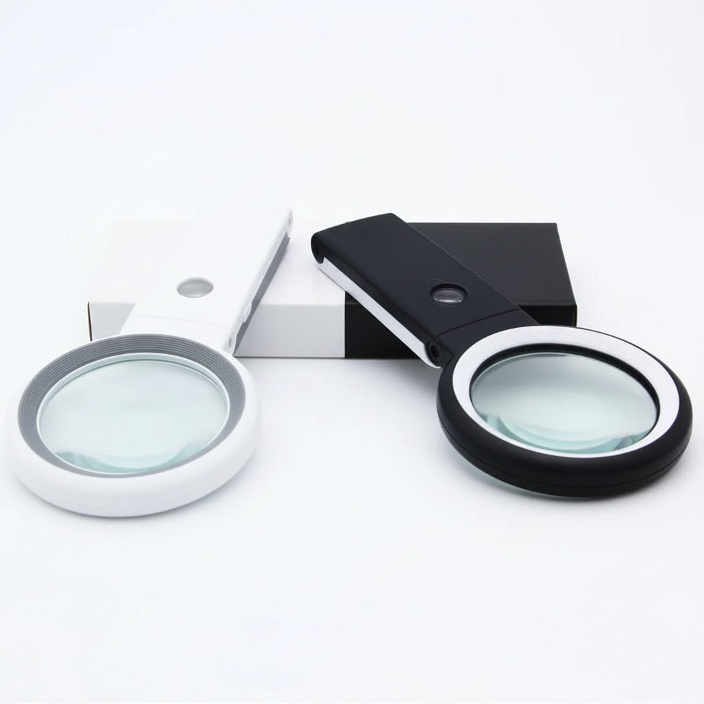 LumaView Dual Magnifier 10x and 30x With 18 LEDs and Stand For Hobbyists