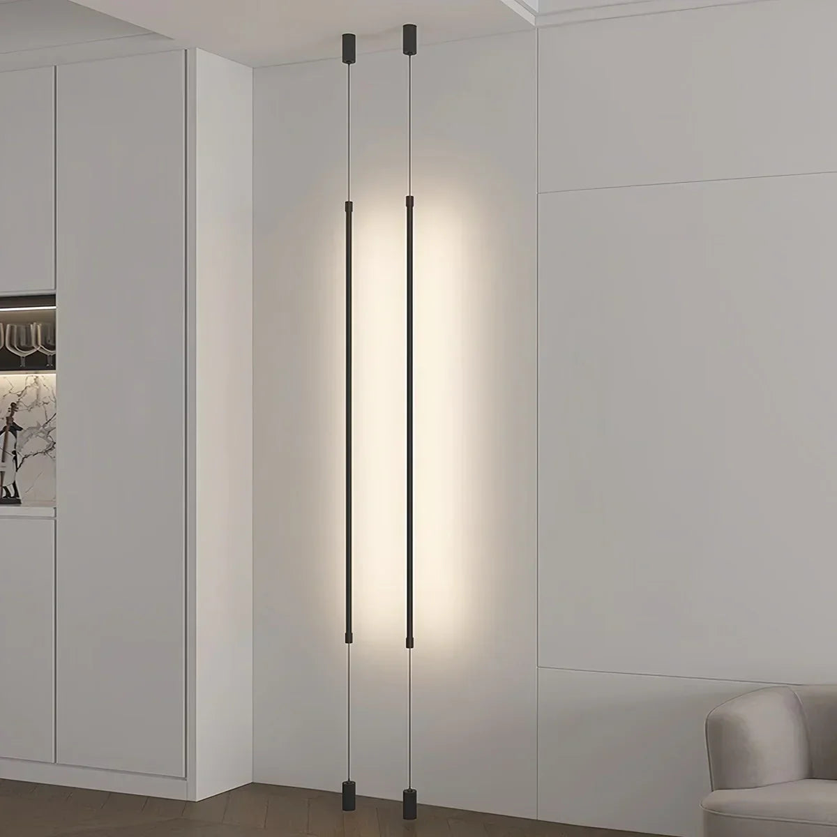 Moderne Langlinien-Deckenfluterlampe – Orntli
