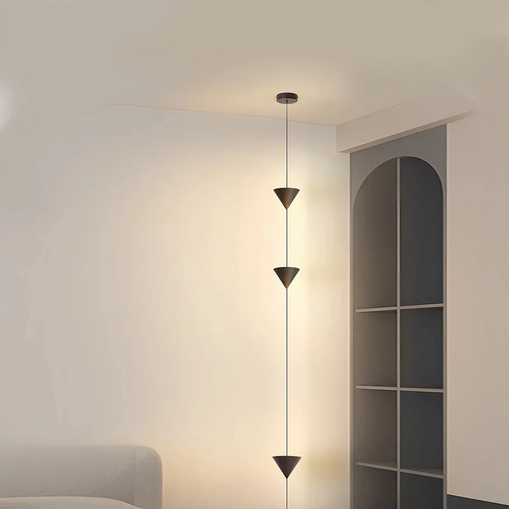 Cone Design Hængende Kabel Gulvlampe - Orntli