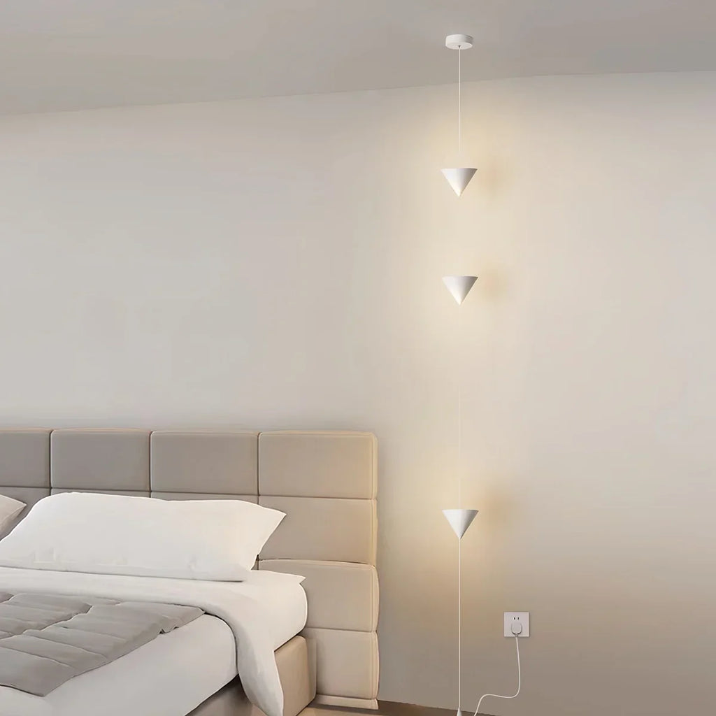 Cone Design Hængende Kabel Gulvlampe - Orntli