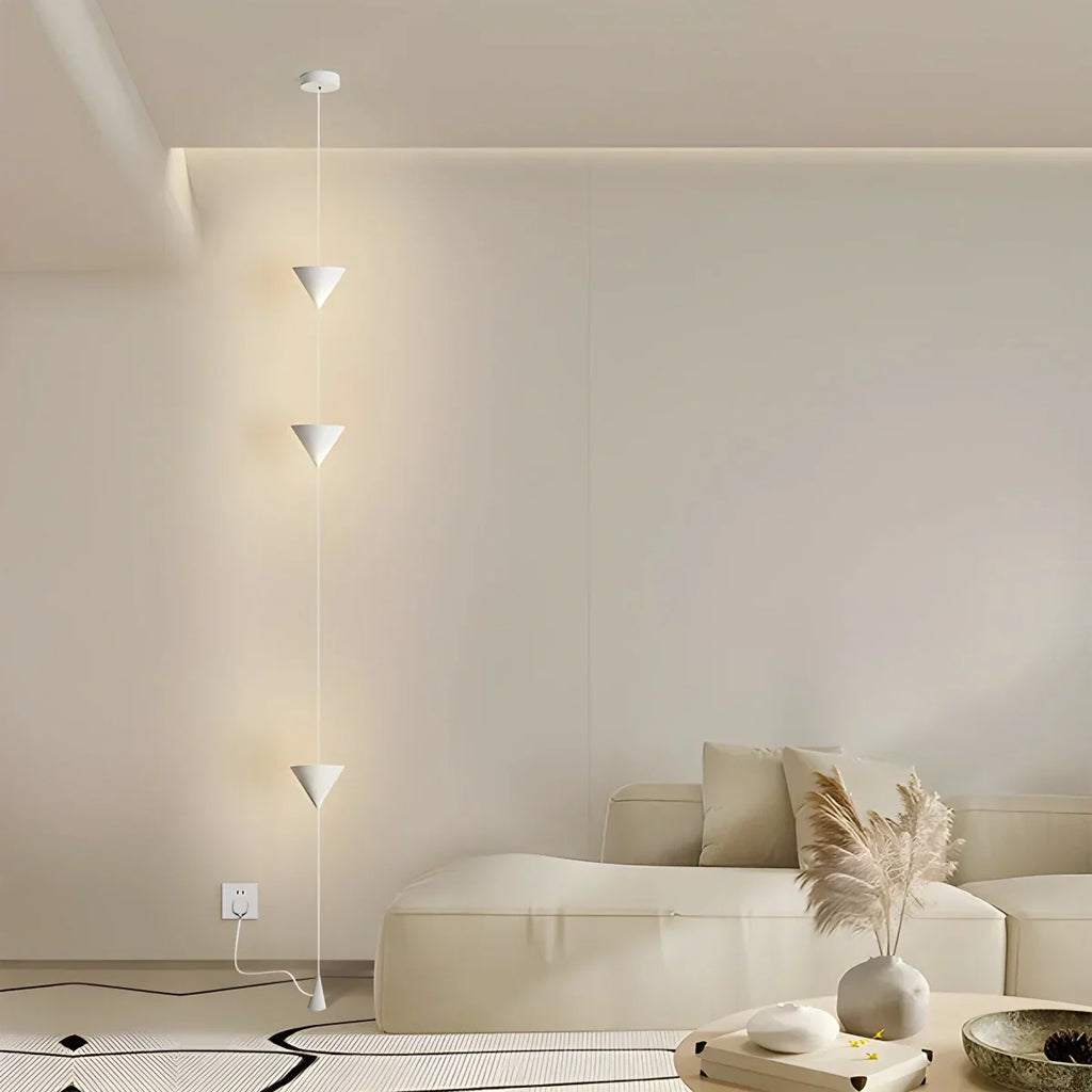 Cone Design Hængende Kabel Gulvlampe - Orntli