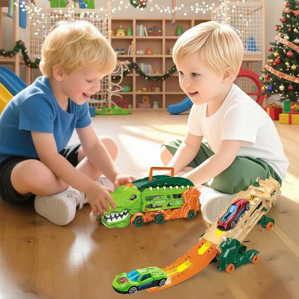 Nova Velocity Dino Transporter s rampou vypouští mini auta pro děti od 3 let a výše