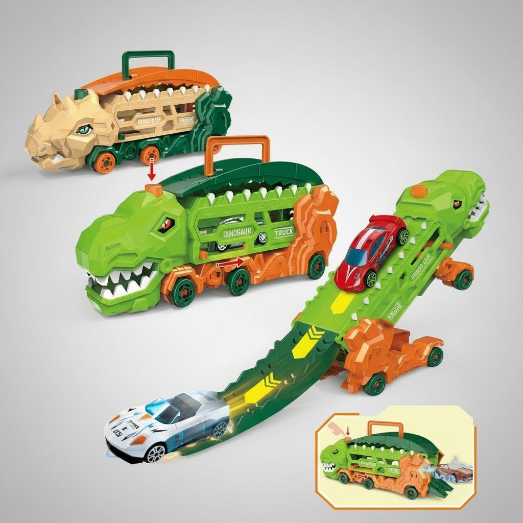 Nova Velocity Dino Transporter s rampou vypouští mini auta pro děti od 3 let a výše