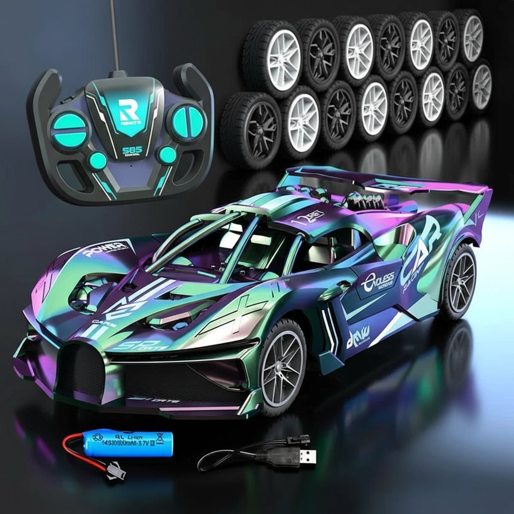מכונית שלט חשמלית NovaVolt לילדים ולמתחילים, מהירות גבוהה, שלט 2.4GHz קל לשימוש