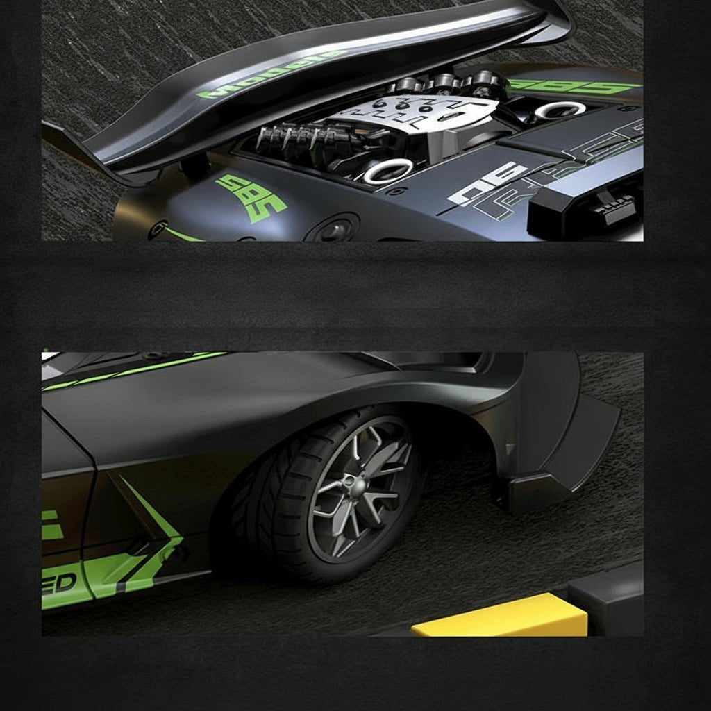 NovaRidge 1 til 18 RC Driftbil for barn, barnesikker, enkel kontroll, robust drifting