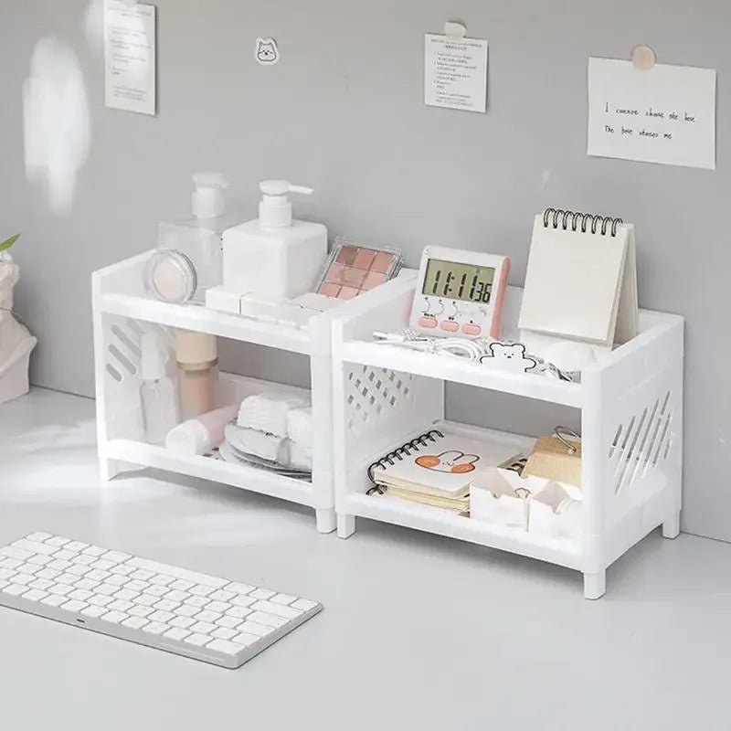 DuoStore Double Storage Shelf for Kitchen, Bathroom and Desk