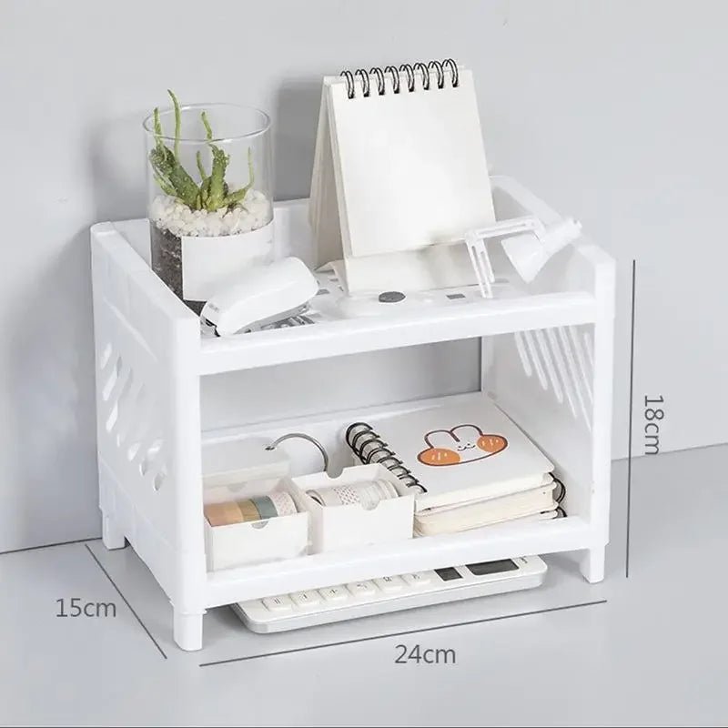 DuoStore Double Storage Shelf for Kitchen, Bathroom and Desk