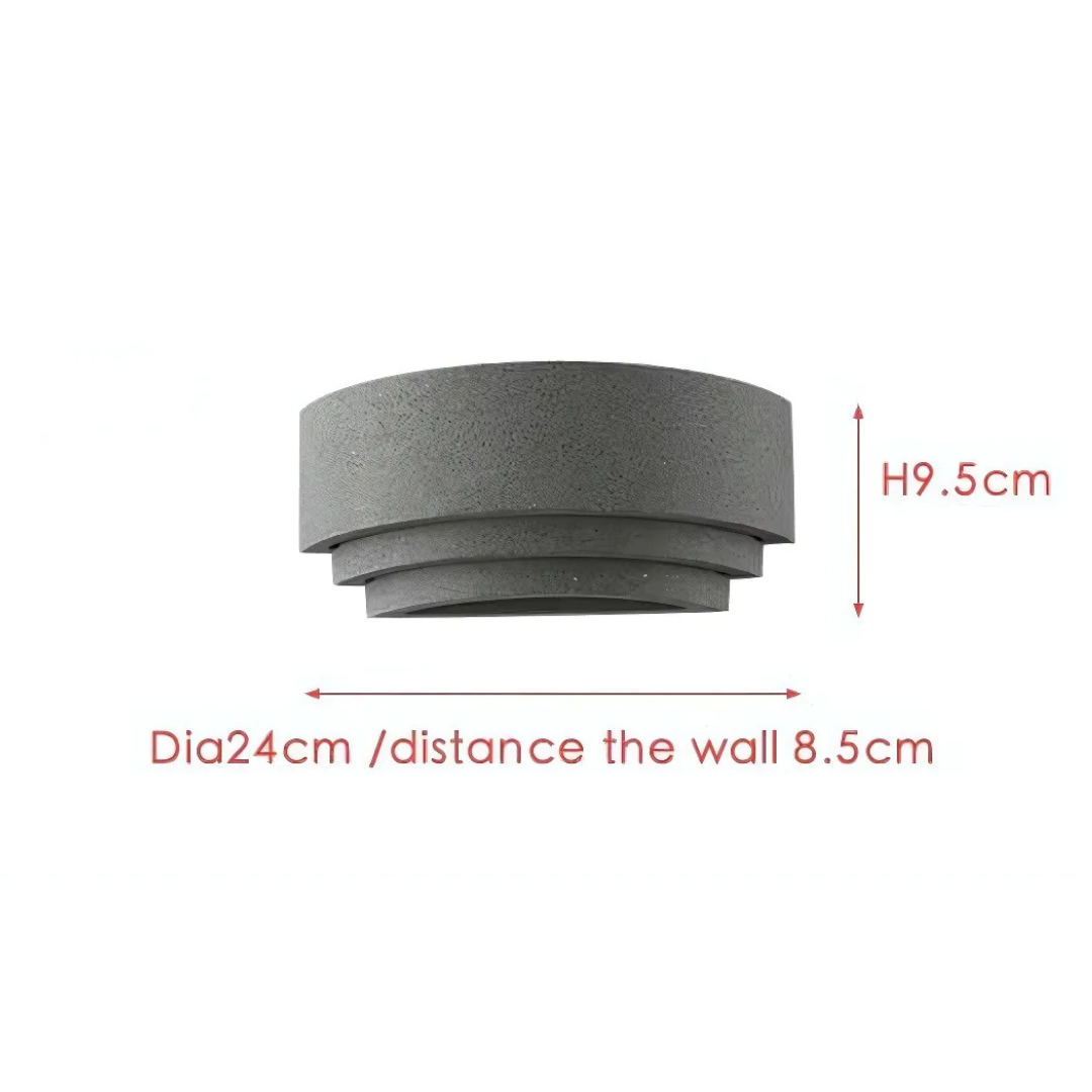 NovaStone vegglamper to-lyskilder LED stein-jern sett