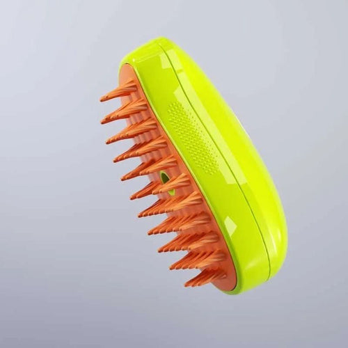 CalmCoat Steam Brush For Pets - Gentle Coat Care With Low-Stress Grooming