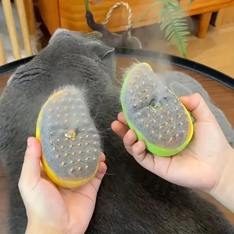 CalmCoat Steam Brush For Pets - Gentle Coat Care With Low-Stress Grooming