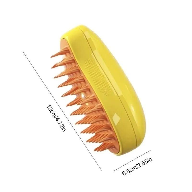 CalmCoat Steam Brush For Pets - Gentle Coat Care With Low-Stress Grooming