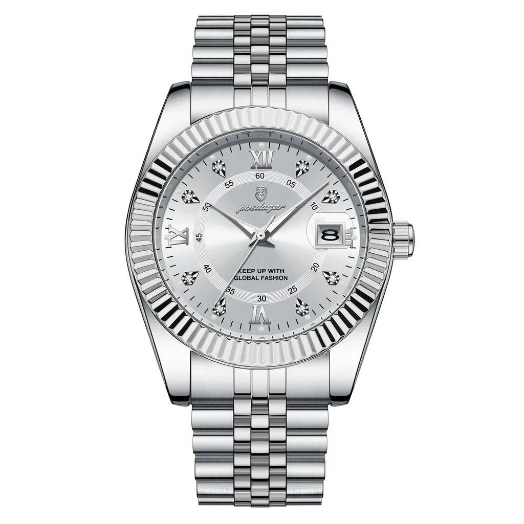 Heritage 1968 Quartz Watch, 40mm Scratch-Resistant Stainless Steel Case, Date Display