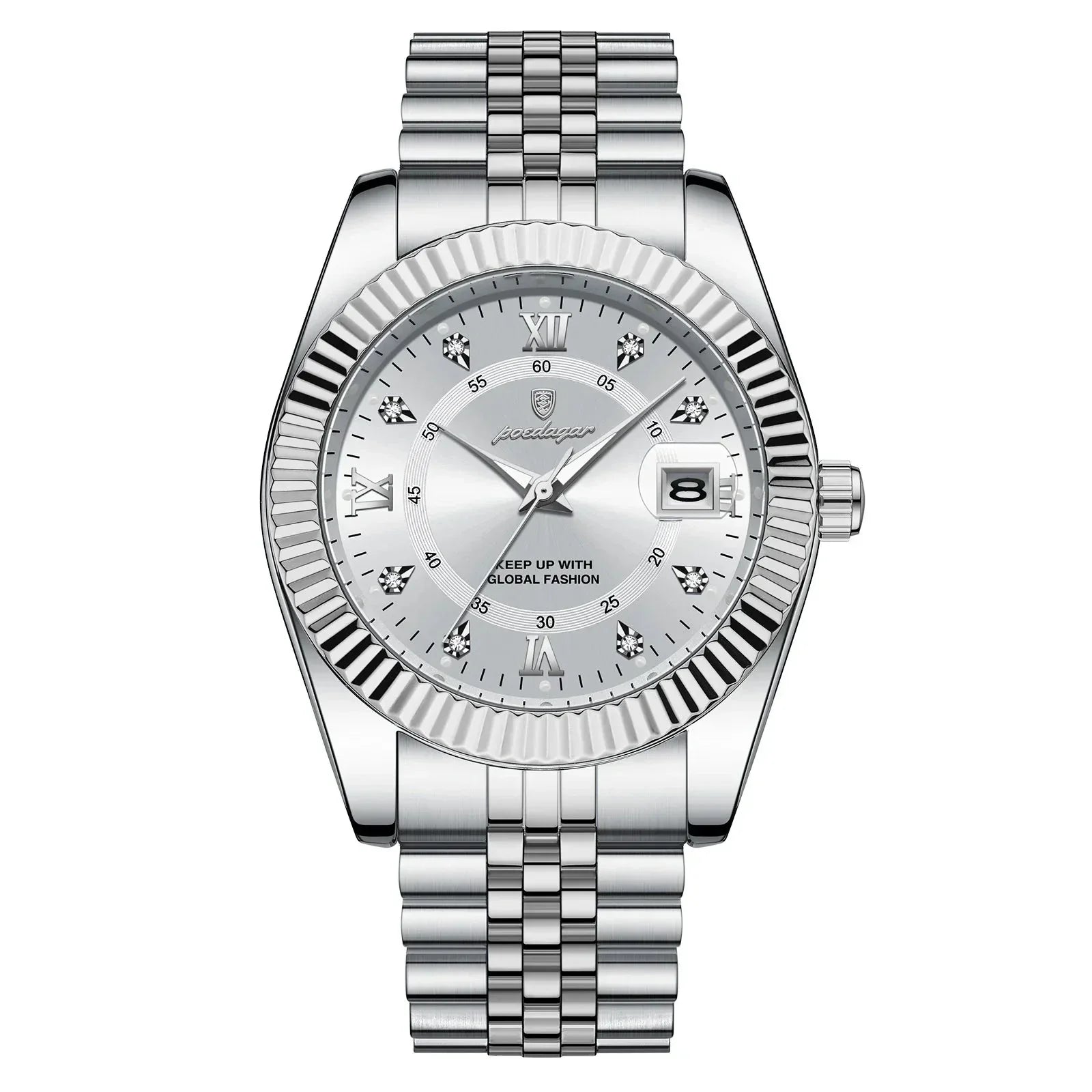 Heritage 1968 Quartz Watch, 40mm Scratch-Resistant Stainless Steel Case, Date Display