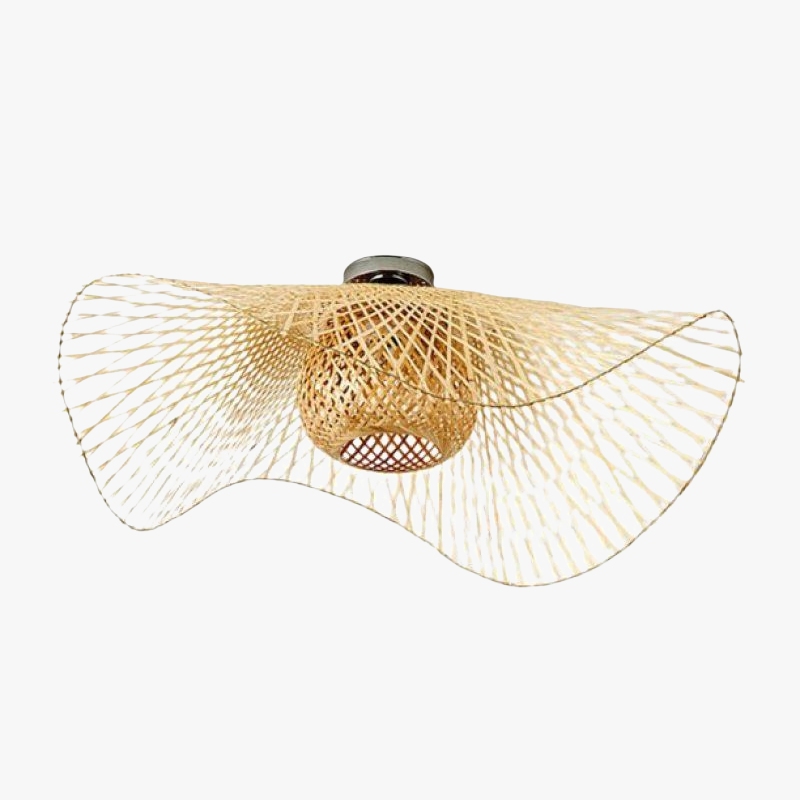 Liora Deckenleuchte im Rattan-Stil | Natürliche Eleganz und Lichteffekte | Orntli