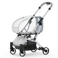 Foldable Pet Stroller With Detachable Clear Carrier