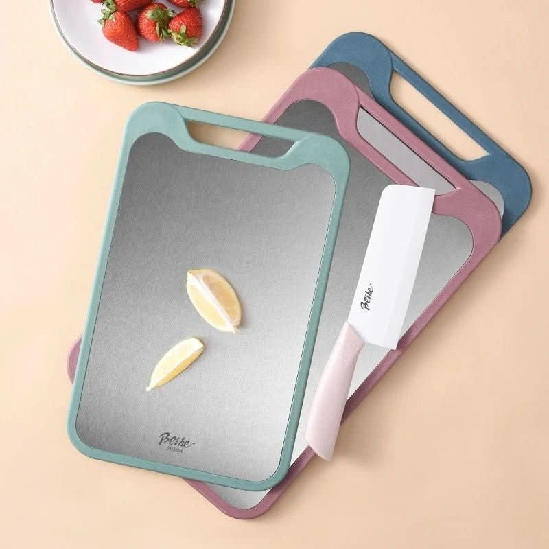 NovaEdge Home Cooks dobbeltsidig skjærefjøl med juice-renne og non-stick belegg