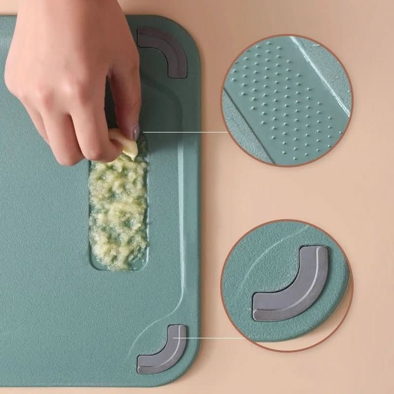 NovaEdge Home Cooks dobbeltsidig skjærefjøl med juice-renne og non-stick belegg