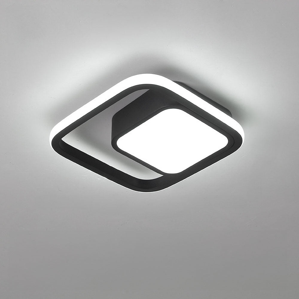 Dobbel Ring LED Taklampe | Minimalistisk Design for Moderne Rom