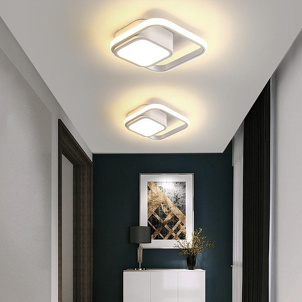 Dobbel Ring LED Taklampe | Minimalistisk Design for Moderne Rom