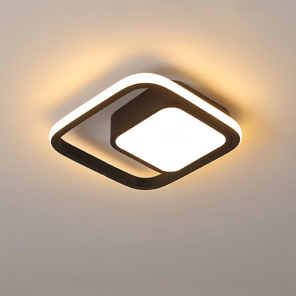 Dobbel Ring LED Taklampe | Minimalistisk Design for Moderne Rom