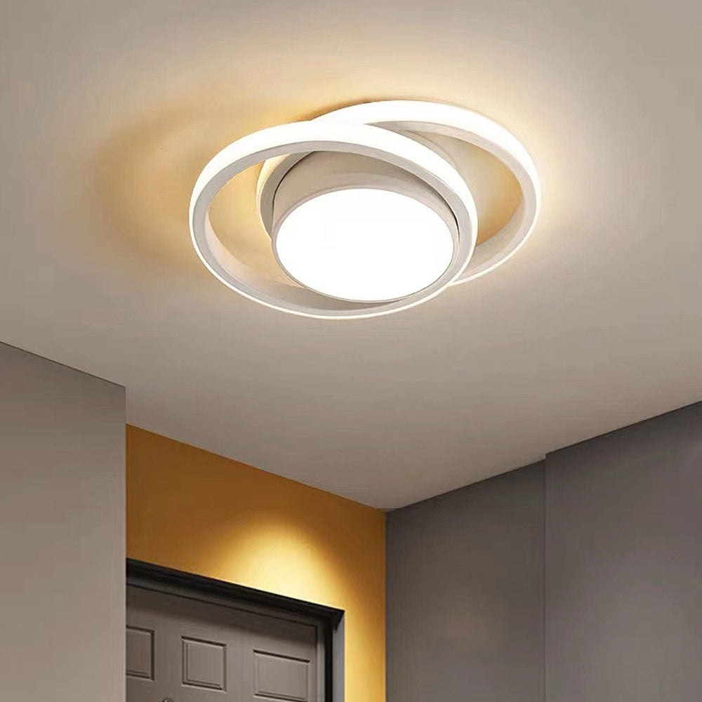 Dobbel Ring LED Taklampe | Minimalistisk Design for Moderne Rom