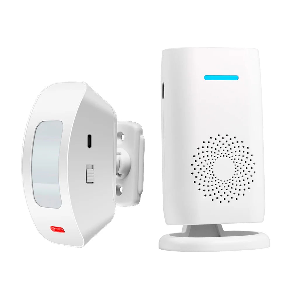 RINGSENSE Trådlös Dörrklocka med PIR Rörelsesensor för Förbättrad Säkerhet