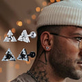 NovaLume trekantede øredobber med stiftlås, lett moderne design