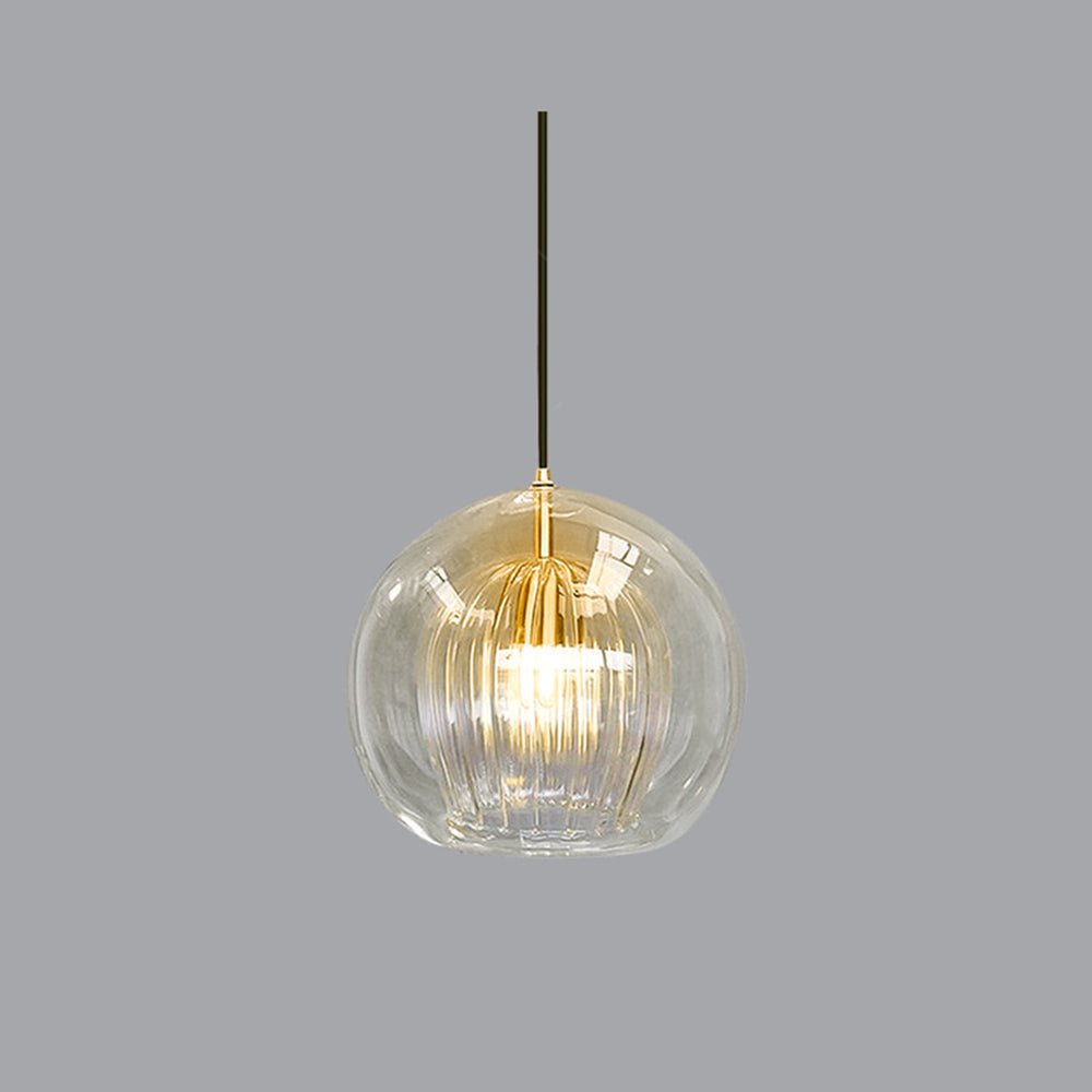 12-Inch Pendant Light With Dual Glass Globe Fixture