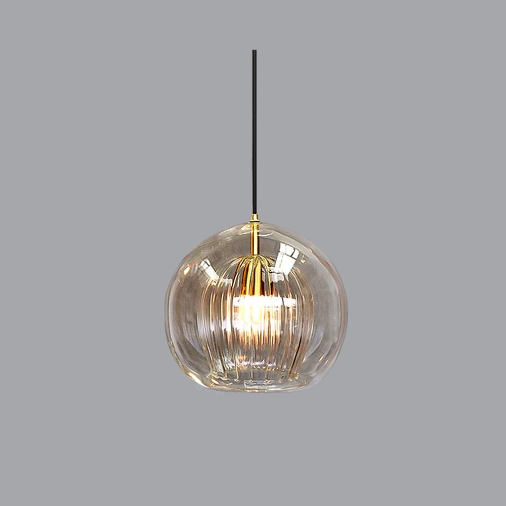 12-Inch Pendant Light With Dual Glass Globe Fixture