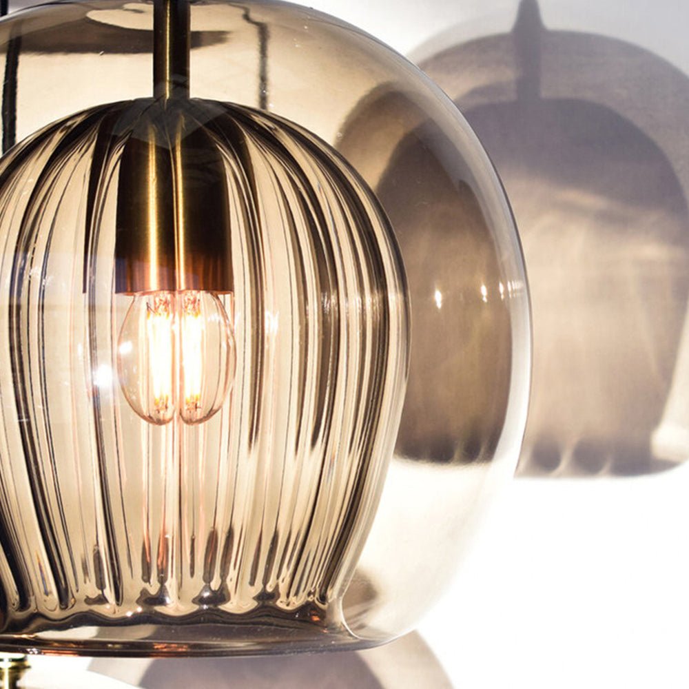 12-Inch Pendant Light With Dual Glass Globe Fixture