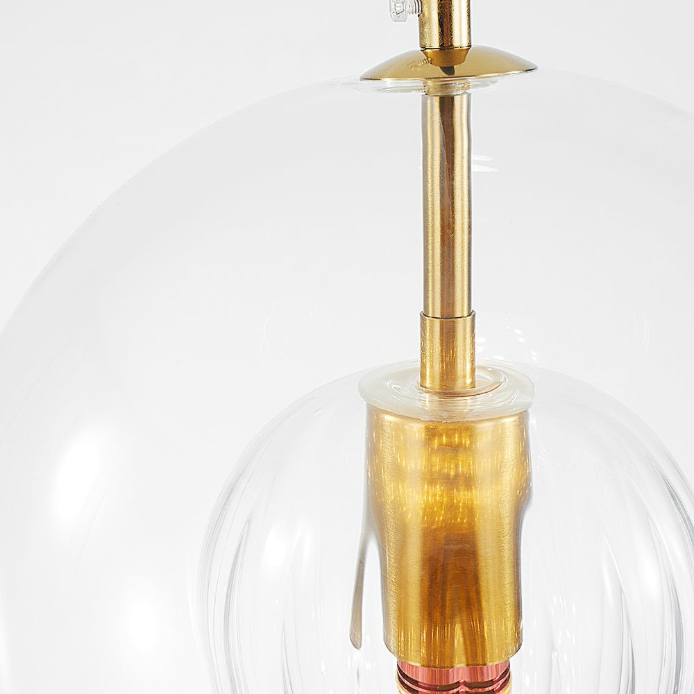 12-Inch Pendant Light With Dual Glass Globe Fixture