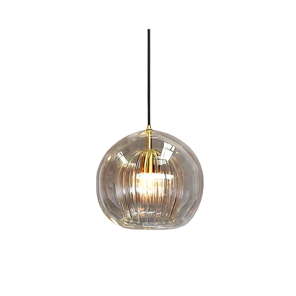12-Inch Pendant Light With Dual Glass Globe Fixture